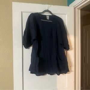 Match point oversized linen tunic size L